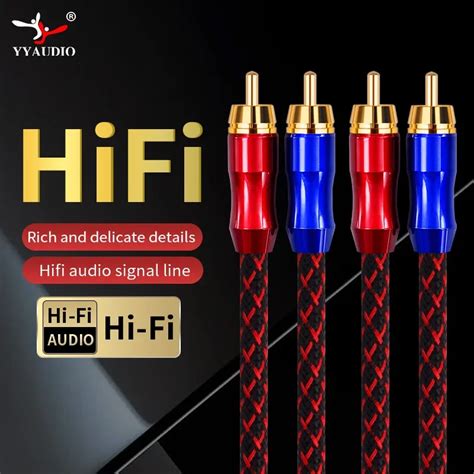 Yyaudio Hifi Stereo Pair Rca Cable High Performance Premium Hi Fi Audio