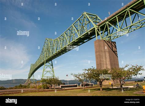 Astoria Megler Bridge Columbia River Oregon United States Of America