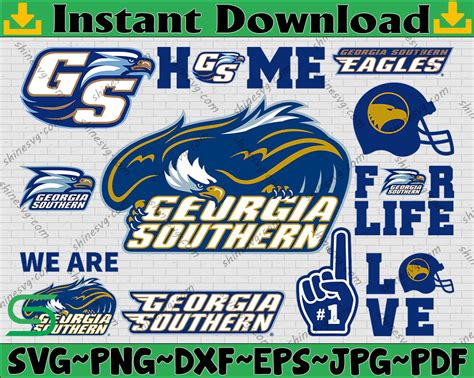 Bundle 11 Files Georgia Southern Eagles Football Team SVG, G | Inspire ...