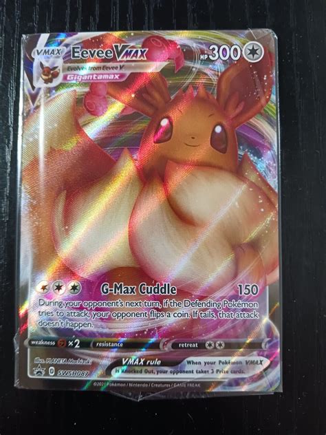 Mavin Pok Mon Tcg Eevee Vmax Swsh Black Star Promos Swsh Holo Promo