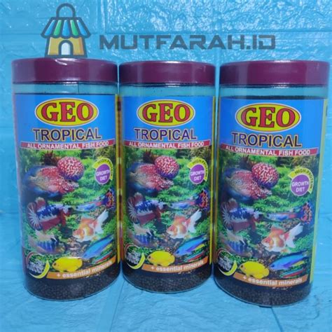 Jual Pelet Geo Tropical Pakan Ikan Kecil Aquascapel Cupang Guppy