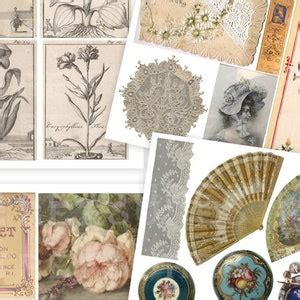 Jane Austen Printable Ephemera Junk Journal Kit Regency Era Etsy