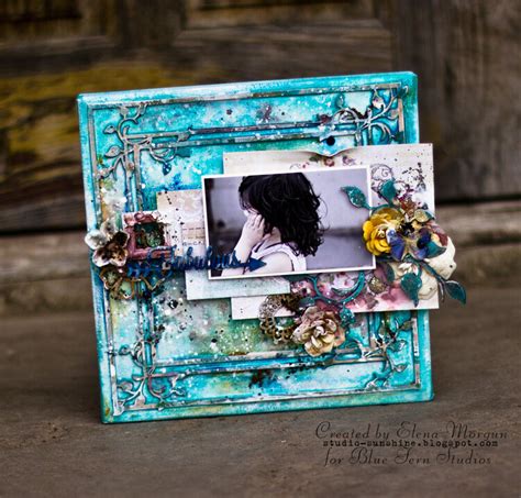 Blue Fern Studios Canvas Tutorial Project Idea Scrapbook