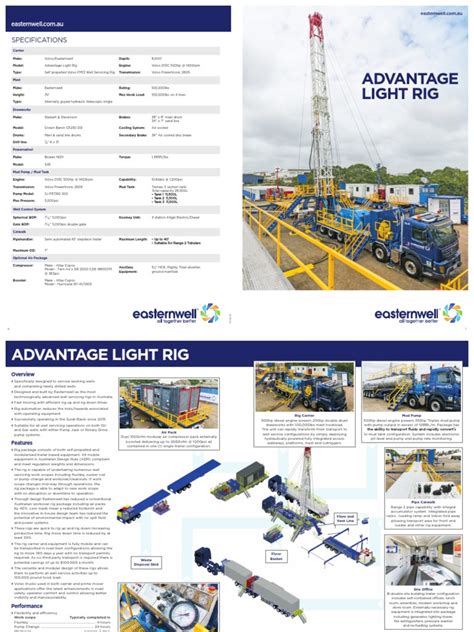 Advantage Light Well Servicing Rig Pdf Drilling Rig Pump