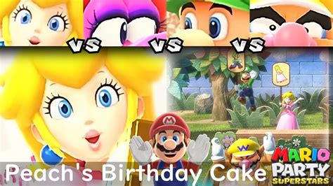 Mario Party Superstars Peach Vs Birdo Vs Luigi Vs Wario In Peach S