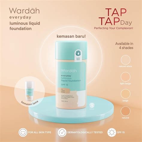 Jual Wardah Luminous Liquid Foundation Ml Shopee Indonesia