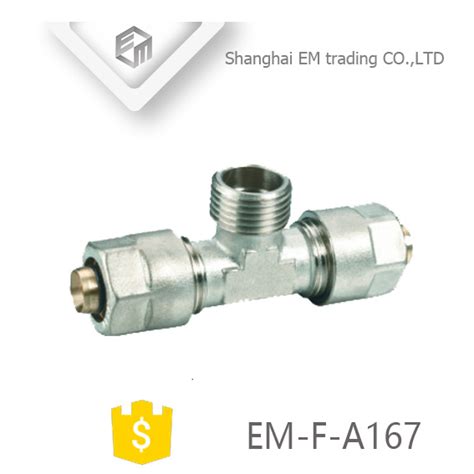 Brass Pipe Fitting With Wall Plated Female Elbow EM F A167 China