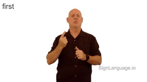 First In Asl Example American Sign Language