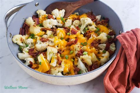 Loaded Cauliflower Recipe With Bacon KLBFit