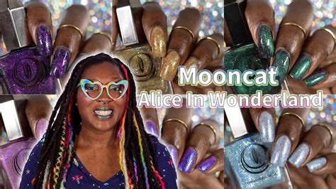 Mooncat X Alice In Wonderland Collab Nail Polish Collection Swatches