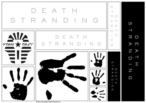 DEATH STRANDING Logo & Various Sticker Sheet – Kojima Productions