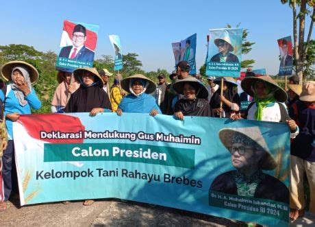 Petani Di Brebes Dukung Gus Muhaimin Jadi Presiden Di Pemilu