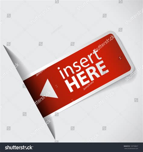 Red Label With Text Insert Here Stock Vector Illustration 130758827