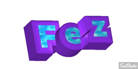 Fez Palavra Desenhos De Logotipo Em  Animado