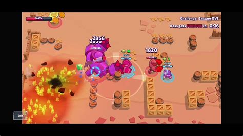 Brawl Stars Boss Fight Insane 16 Xvi No Glitch Edgar Ruff Belle