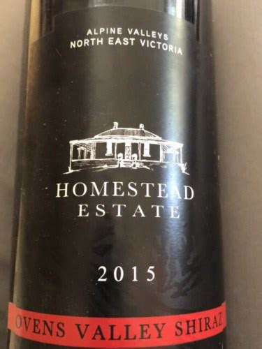 Homestead Estate Ovens Valley Shiraz Vivino US