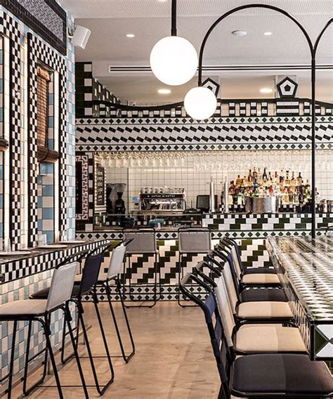 Artisan Ceramic Tile Patterns Clad Restaurant Interior By Masquespacio