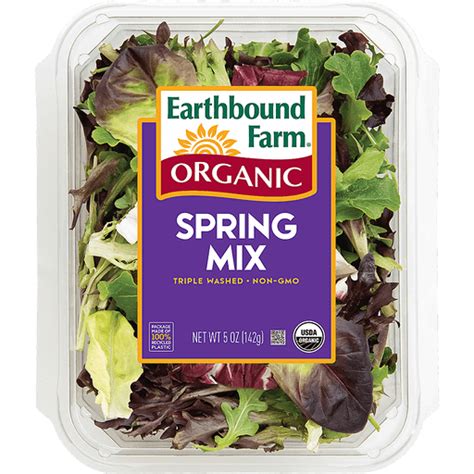 Organic Earthbound Farm Spring Mix Salad Earthbound Farm Town