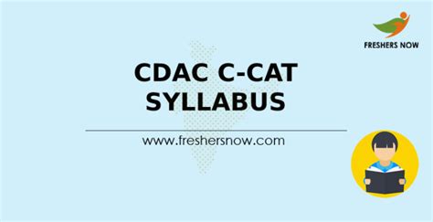 Cdac C Cat Syllabus Exam Pattern