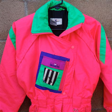 vintage obermeyer ski suit onesie - hot pink 80s one piece - 10 junior
