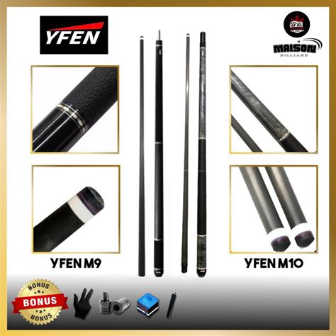 Jual Yfen M Series Leather Wrap Carbon Stick Play Billiard M9 M10