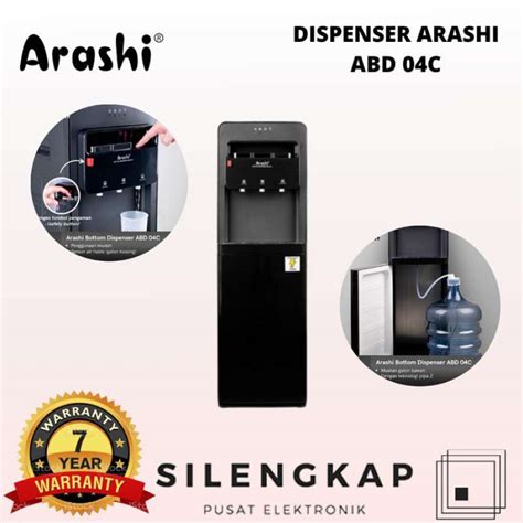 Promo Arashi Dispenser Air Abd 04c Galon Bawah Dingin Normal Dan Panas