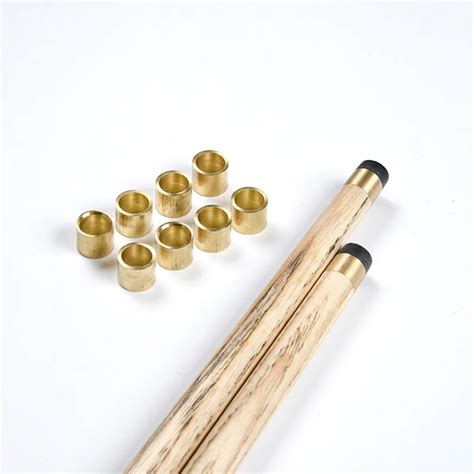 5 Pcs Lot 10 Mm Brass Ferrules To Suit Pool Snooker Billiard Cue Tips