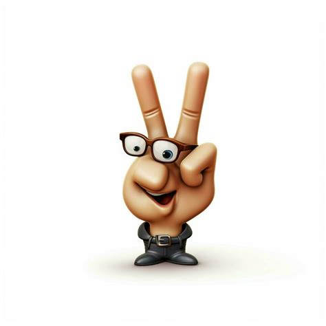 Crossed Fingers 2d cartoon illustraton on white background 30684909 Stock Photo at Vecteezy