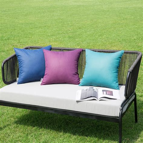 Amazon 45*45cm Waterproof Fabric Outdoor Cushion Cover Furniture Throw Pillow Cover Cushion ...