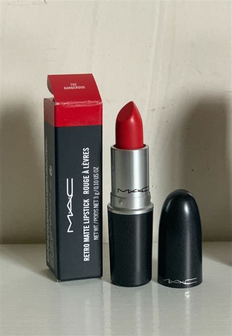 Mac Cosmetics Retro Matte Lipstick Dangerous Orangey Red Matte