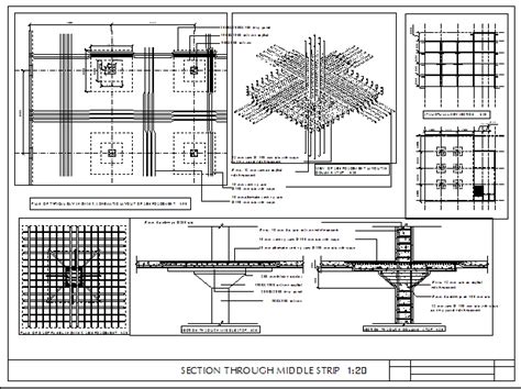 Flat Slab Detail DWG Detail for AutoCAD • DesignsCAD