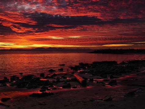 Wallpaper Sunlight Sunset Sea Reflection Clouds Sunrise Evening