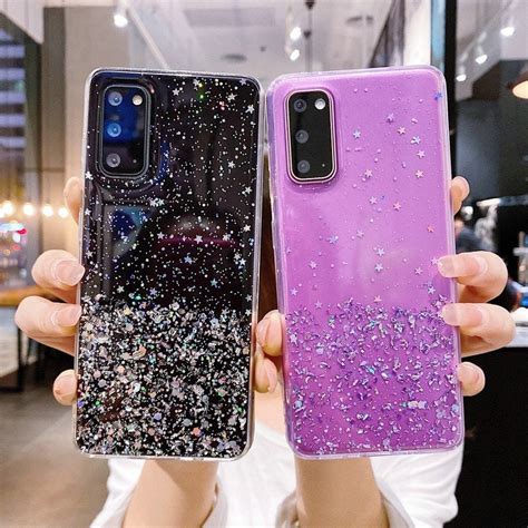 Samsung Case Glitter Bling Star Soft Clear Cover For Samsung Etsy