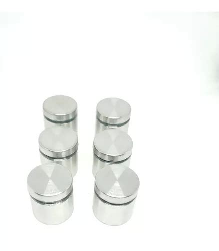 Prolongador Aço Inox Escovado Vidro Madeira 6unid 25mm Parcelamento