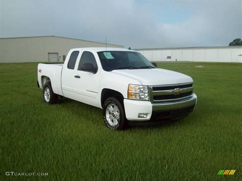 2007 Summit White Chevrolet Silverado 1500 Lt Z71 Extended Cab 4x4 15519789 Photo 4 Gtcarlot