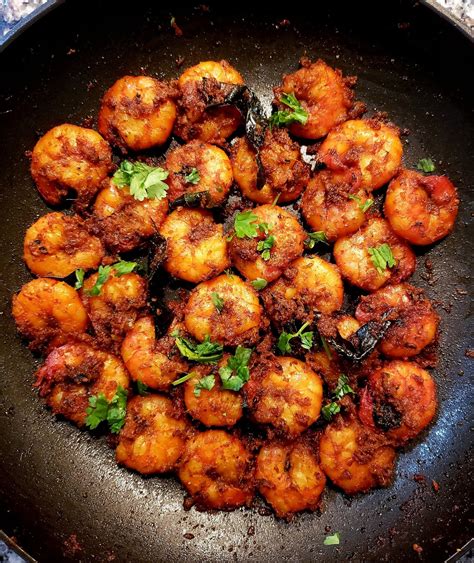 Chettinad Prawns Frychettinad Shrimp Fry