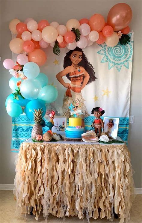 Moana Birthday Party Ideas Photo 2 Of 20 Moana Birthday Decorations