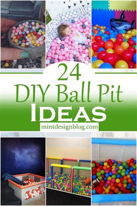 24 DIY Ball Pit Ideas You Can Make Easily - Mint Design Blog