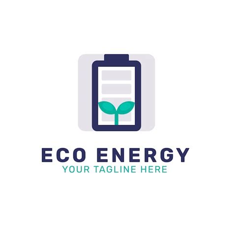 Diseño de logotipo de energía renovable Vector Gratis