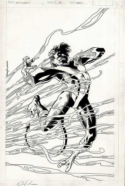 Comic Art For Sale From Romitaman Original Art Excalibur Cover