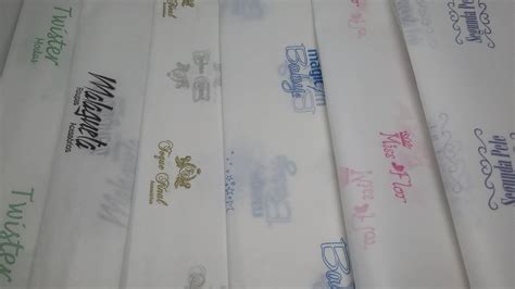 Papel De Seda Personalizado C Logo X Cm Folhas