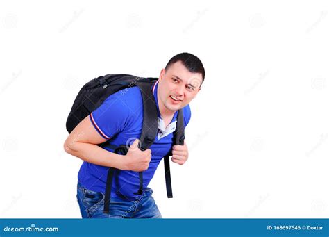 The Student with a Heavy Backpack Stock Photo - Image of college, europe: 168697546