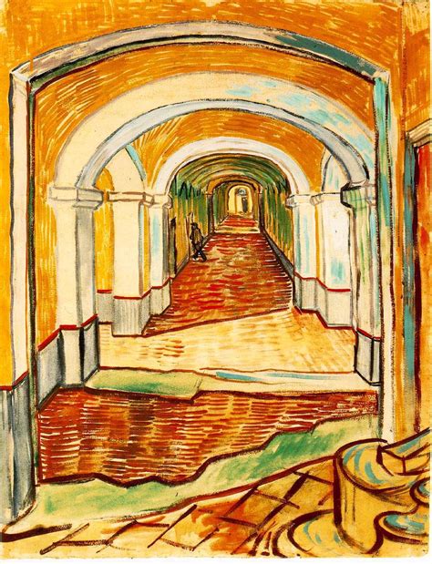 Vincent Van Gogh Hospital Corridor At Saint Remy