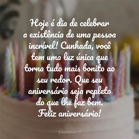 Frases De Anivers Rio Para Cunhada Que Celebram Carinho Feliz