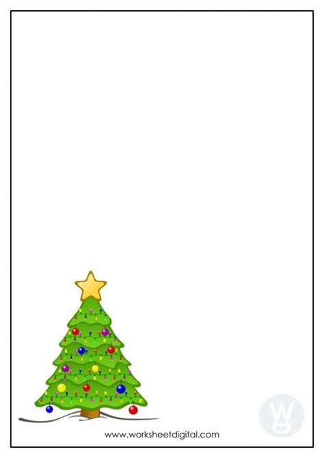 Christmas Writing Template 4 - Worksheet Digital