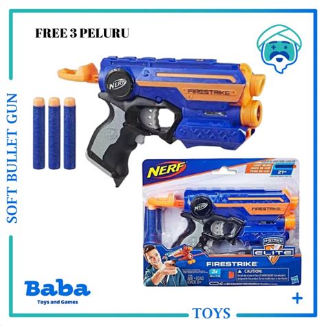 Jual Nerf Gun N Strike Elite Firestrike Light Beam Ori New Shopee