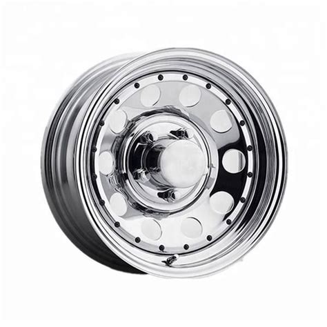 Chrome Wheels 16 Inch Steel Wheel For Camper Off Road Trailer Wheel Chrome 16inch Trailer Steel