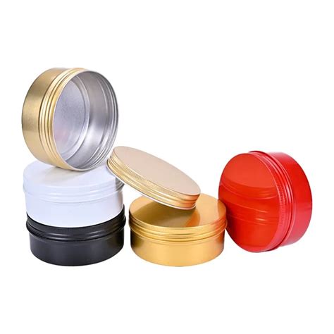 Wholesale Color Metal Custom Aluminum Cosmetics Jar Cosmetic Jar