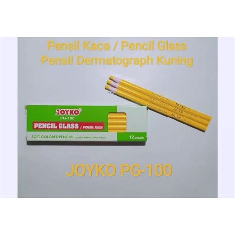 Jual Pensil Kaca Joyko Pensil Dermatograph Joyko Warna Kuning Pg 100 1