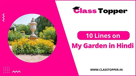 मेरा बगीचा पर 10 लाइन 10 Lines On My Garden In Hindi